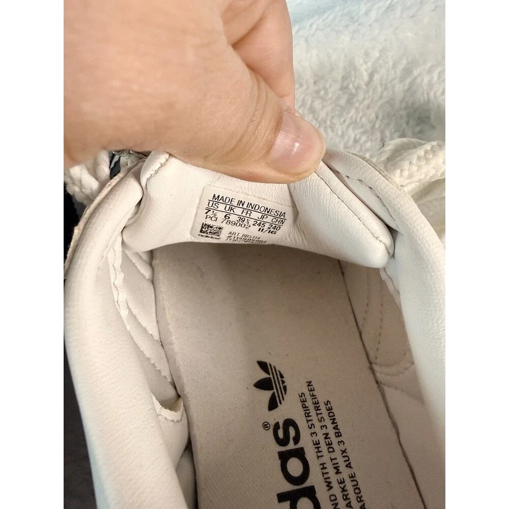 adidas Superstar Customized Women’s Sneakers White Black Metallic Silver Logo